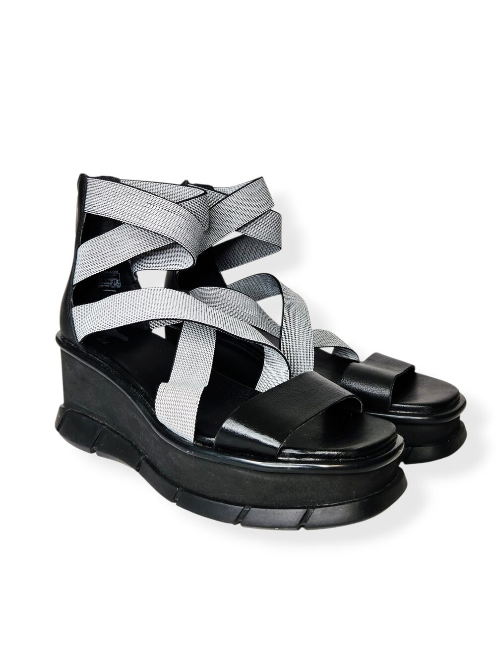 Sorel Joanie III Sport Strap Platform Sandals Black Open Toe Women's Size 9
